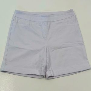 Soft Surroundings White Pull-On Casual Comfort Stretch Shorts Women’s Size M